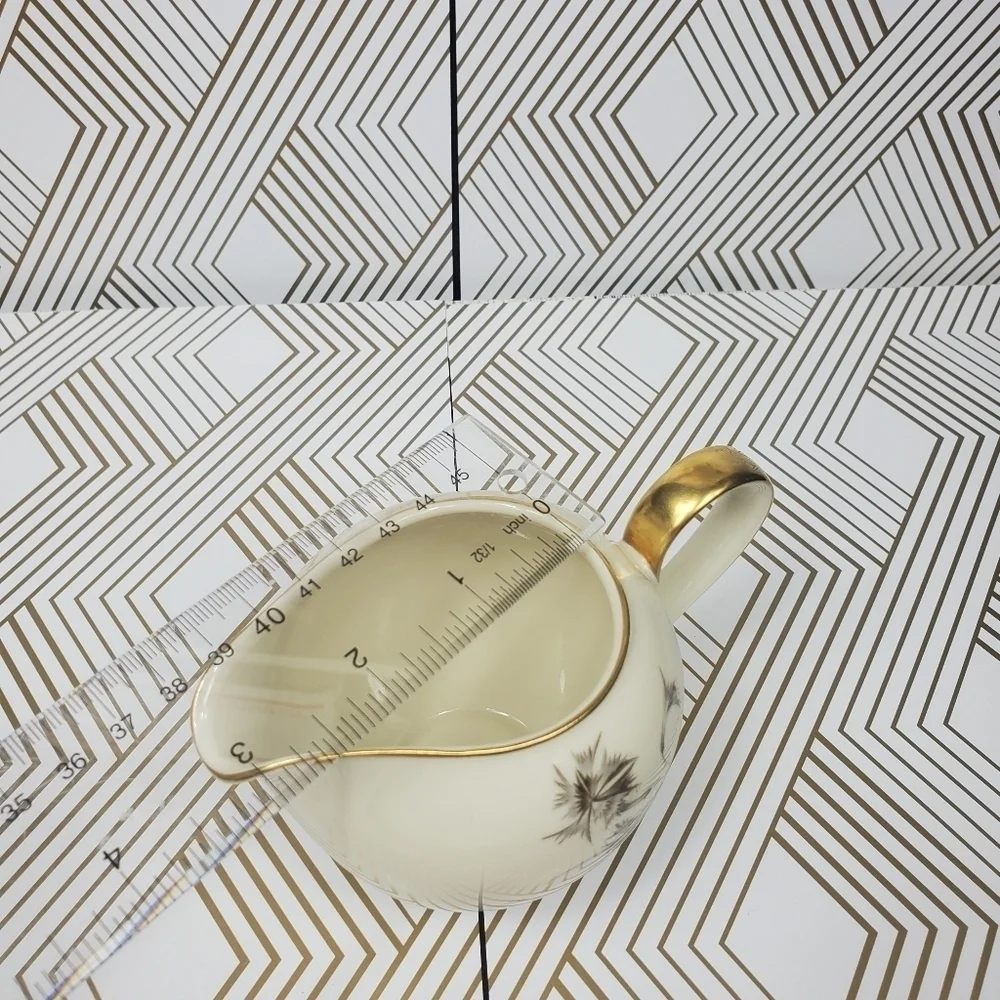 9 Pieces Heinrich Anmut Selb‎ Bavaria Germany Ivory Body Supreme Gold Tea Set.